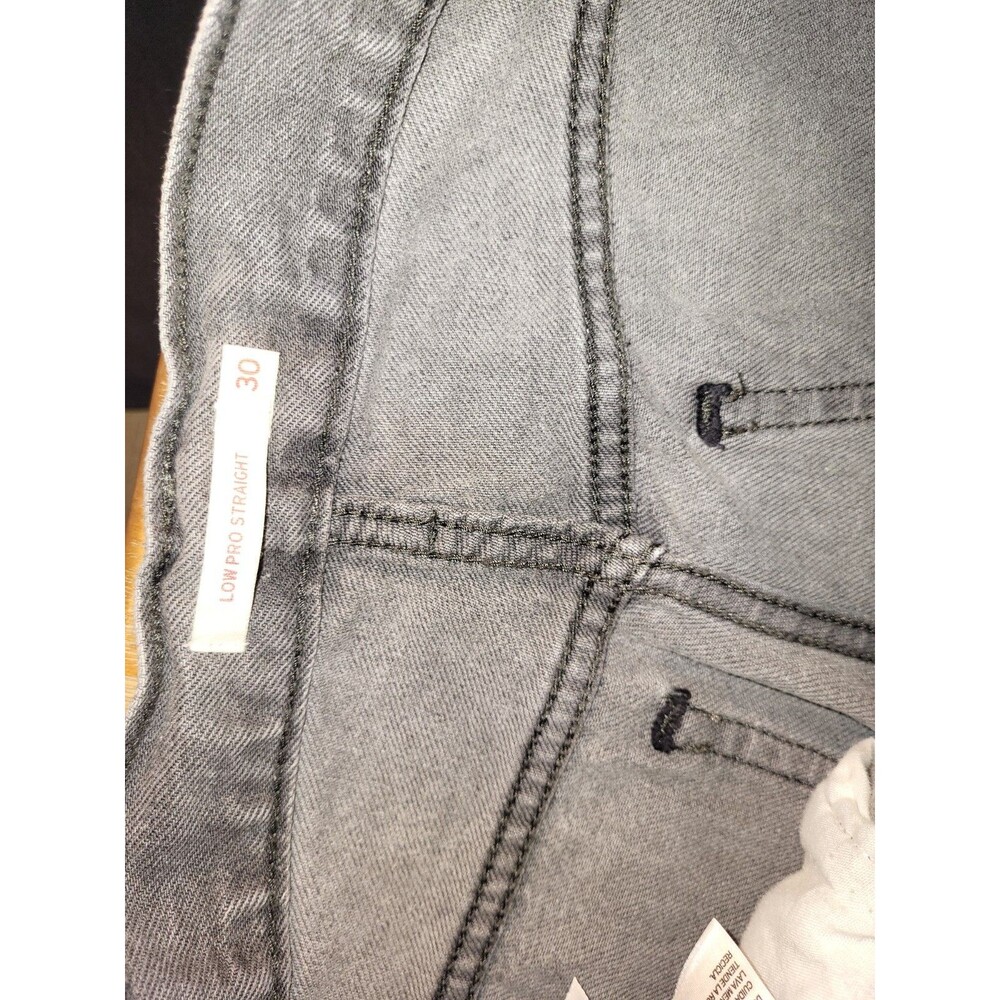 Levi's Low Pro Straight Jeans Grey Splatter Bleach Paint A0964-0017 W30 Size 10 - Picture 4 of 6